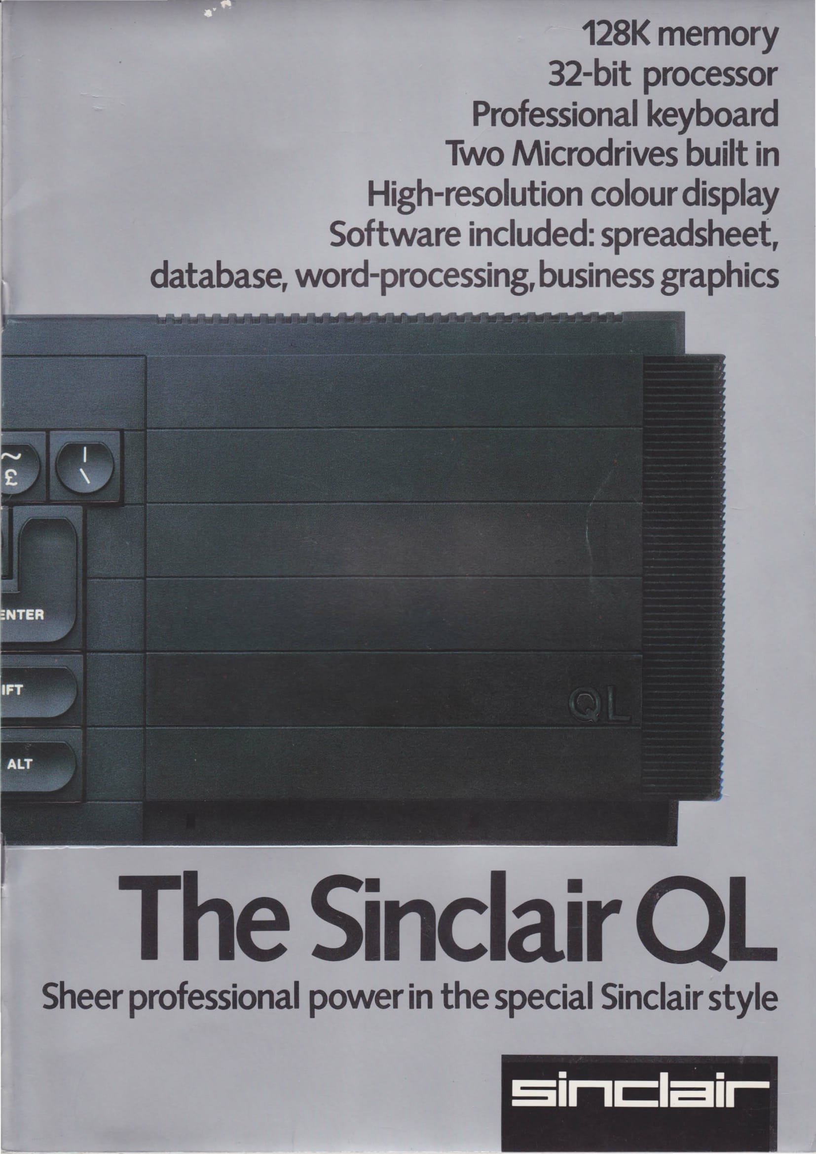 Sinclair QL Launch Press Kit page 02