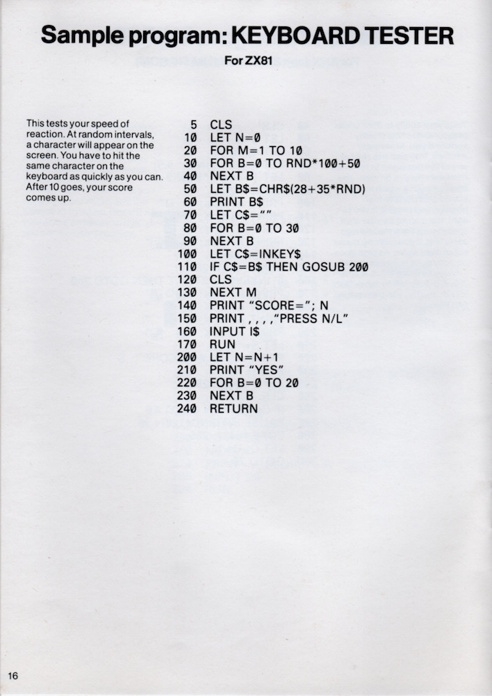 ZX81 Software Catalogue