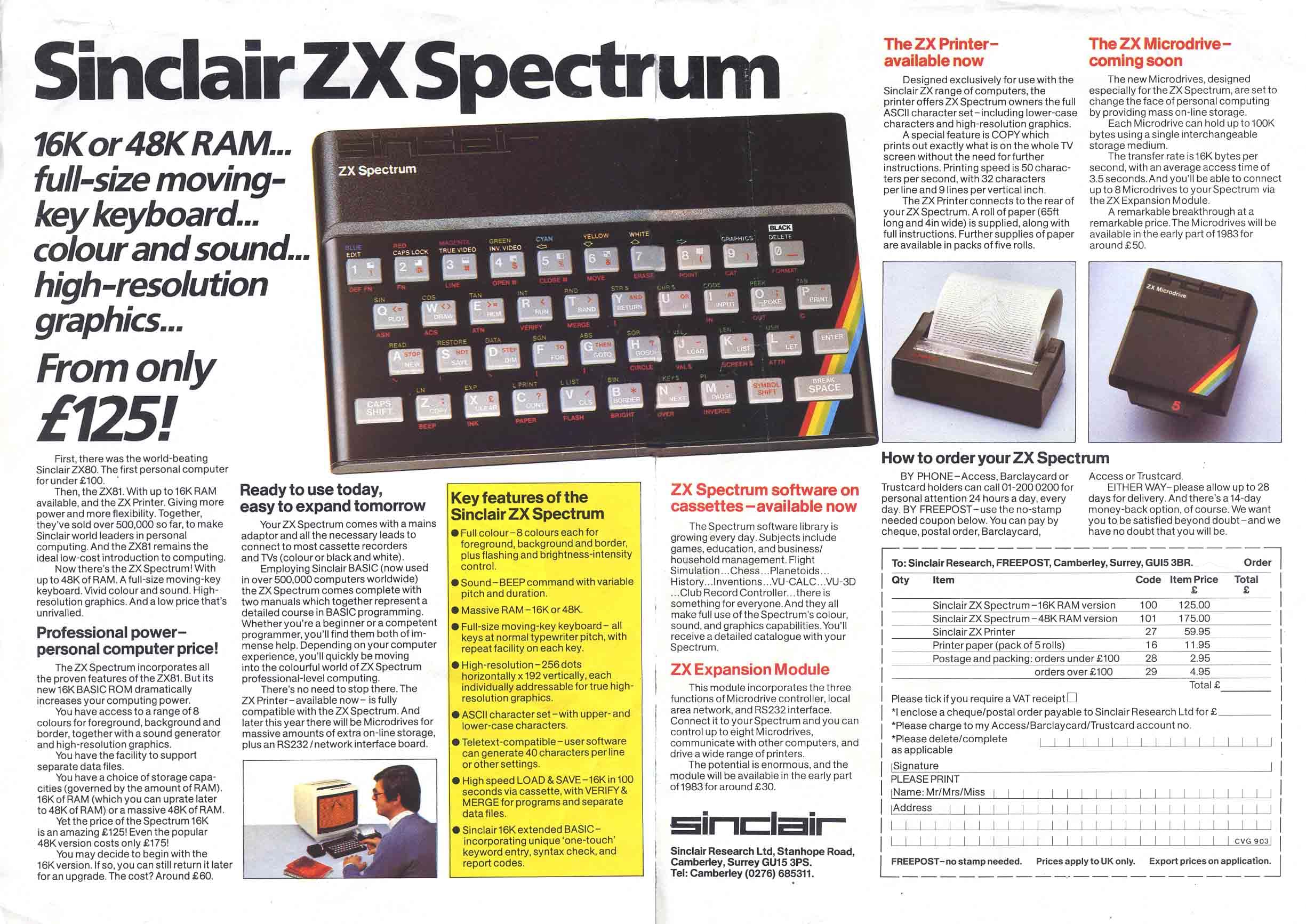 ZX Spectrum Advert