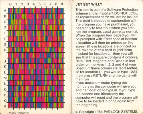 Jet Set Willy Instructions